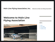 Tablet Screenshot of mainlineflying.org